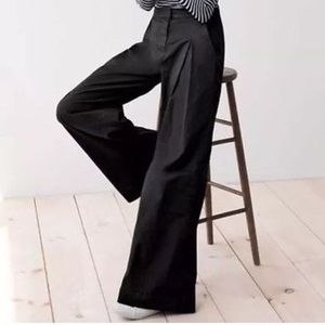 Wide leg black pant from J. Crew.